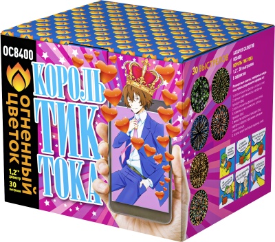 Король Тик-Тока Батарея салютов купить в Оренбурге | orenburg.salutsklad.ru